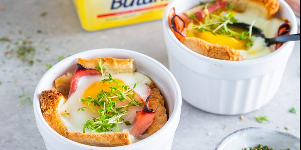 Butaris Butterschmalz Rezeptfoto Toast Muffins mit Ei